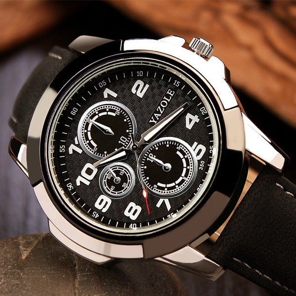 Men’s Quartz Creative Watch – Stylish Modern Timepiece
