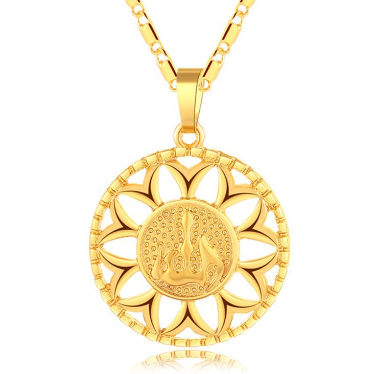 Fashion Sunflower Necklace Jewelry For Men And Women