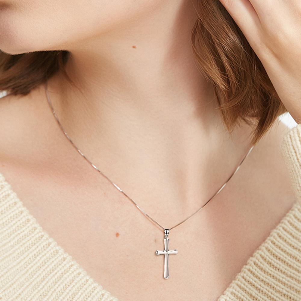Sterling Silver Religious Cross Pendant – Faith Jewelry