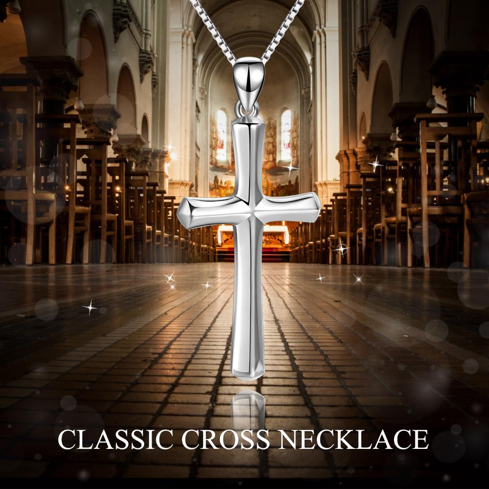 Sterling Silver Religious Cross Pendant – Faith Jewelry