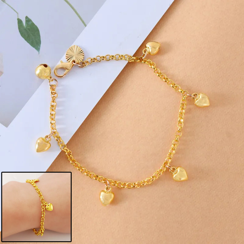 New Simple And Versatile Women Heart Charms Bracelet Women & Teen Girls Jewelry Fashion Jewelry