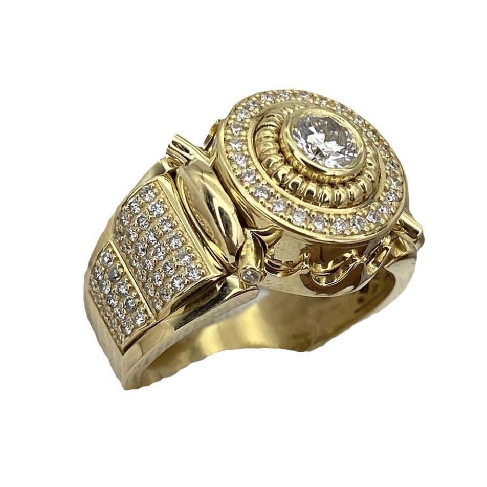 Luxury Men's Engagement Wedding Hand Jewelry