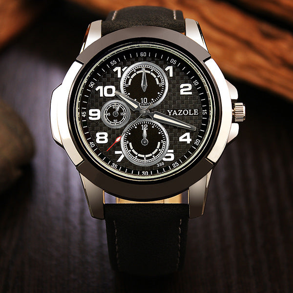 Men’s Quartz Creative Watch – Stylish Modern Timepiece