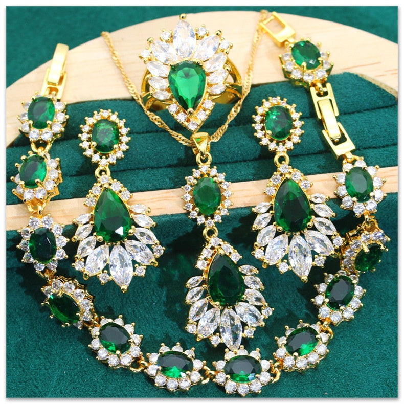 Wedding Party Banquet Decoration Jewelry Suit