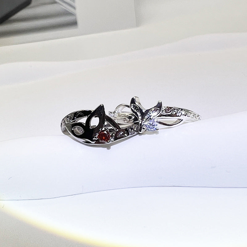 Mask Ring Opening Men And Women Jewelry