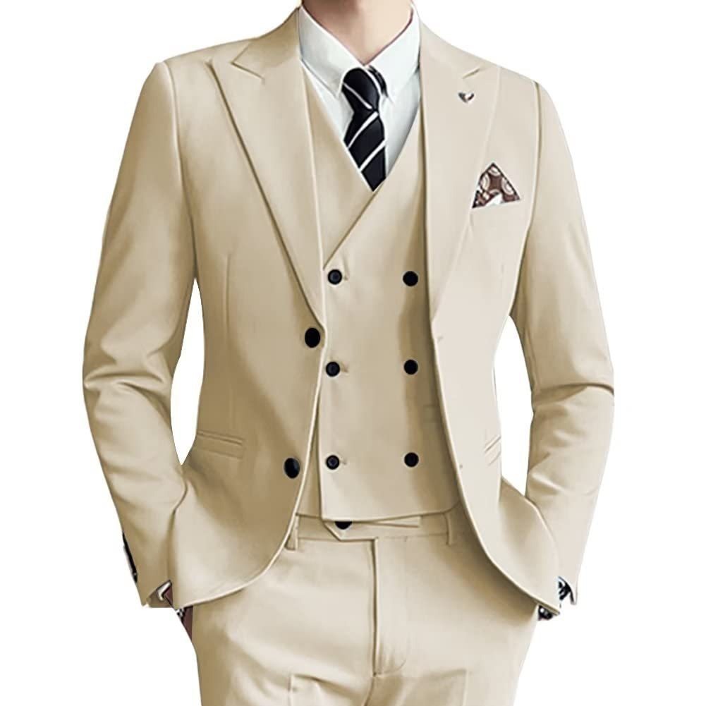 Men’s Three-Piece Suit – Classic Formal Wear for Events