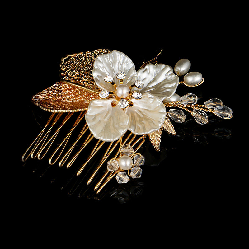 Elegant and descriptive. It anchors the piece to a specific flower style (Magnolia), giving it a classy, Southern-belle feel that appeals to classic brides.