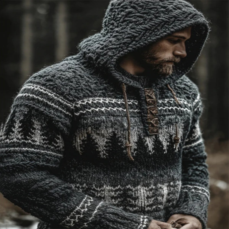 Men’s 3D Digital Print Hoodie – Casual Loose Sweatshirt