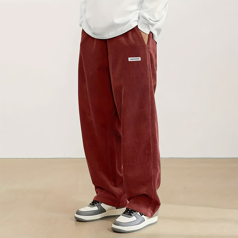 Men’s Corduroy Casual Pants –  European Style